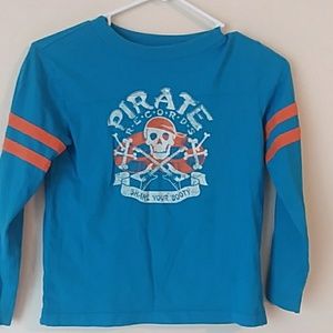 SKULL long sleeve  Tshirt PIRATE 6 CUTE 6/7 Small